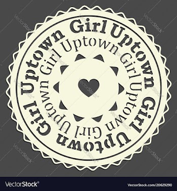 Uptownngirl sticker vector image