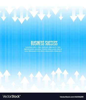 upward rising leading arrows for business growth