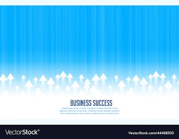 upward rising leading arrows for business growth