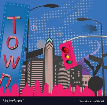 Urban abstract background vector image