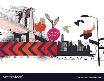 Urban abstract background vector image