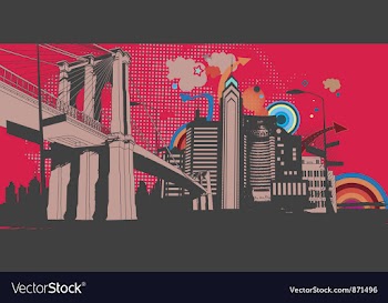 Urban abstract background vector image