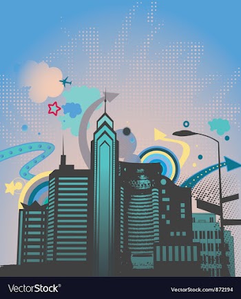 Urban abstract background vector image