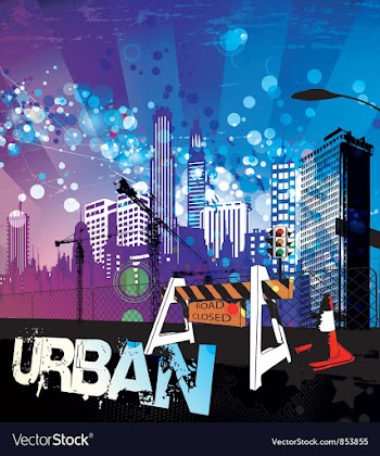 Urban background vector image