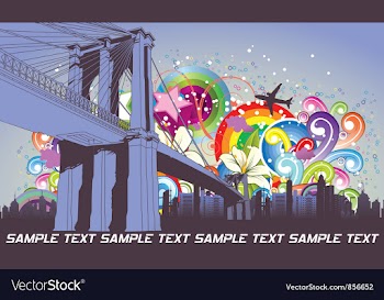 Urban background vector image