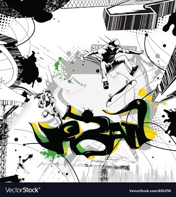 Urban background vector image