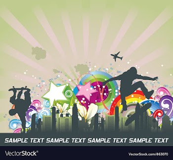 Urban background vector image