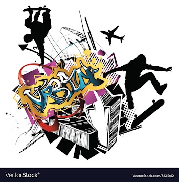 Urban background vector image