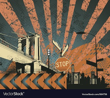 Urban background vector image