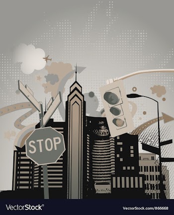 Urban background vector image