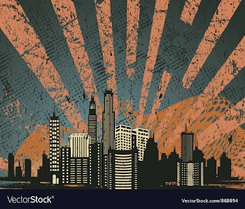 Urban background vector image
