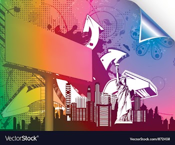 Urban background vector image