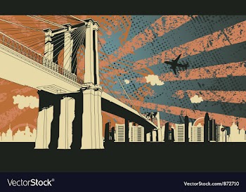 Urban background vector image