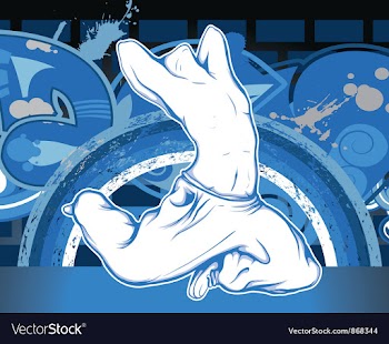 Urban background with boy vector image