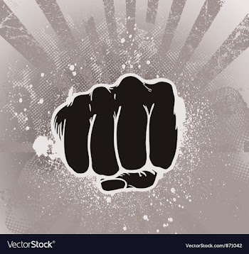 Urban background with punch vector image