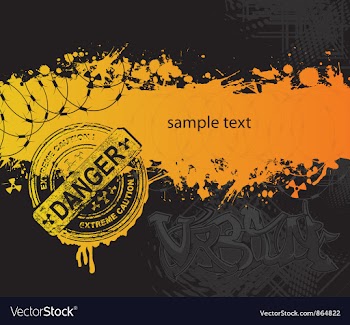 Urban background with splash vector image