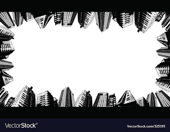 Urban border vector image