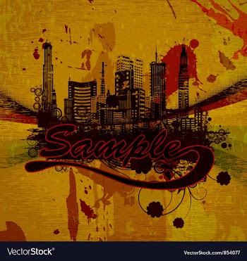 Urban grunge background vector image