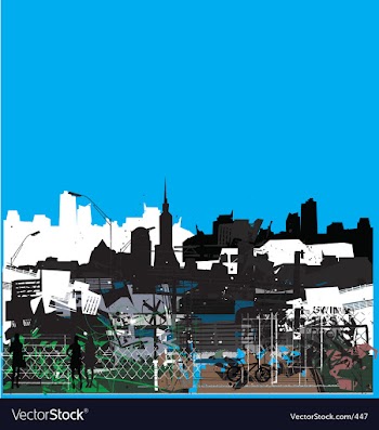 Urban jungle vector image