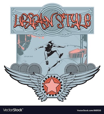 Urban label vector image
