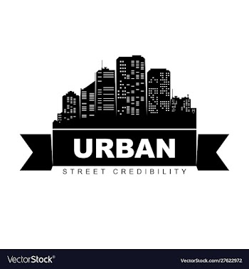Urban logo template city skyline silhouette vector image