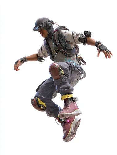 Urban Parkour Courier in Action