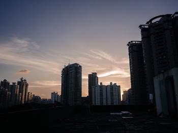 Urban Photo of a City Skyline at Sunrise