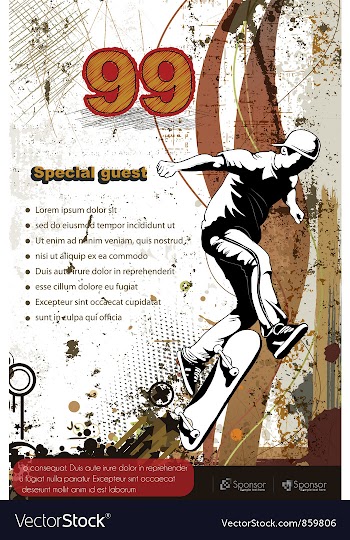 Urban poster vector image