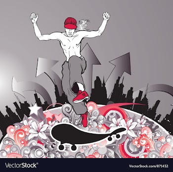 Urban poster vector image