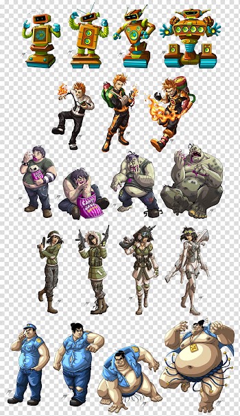 Urban Rivals Set , animated transparent background PNG clipart