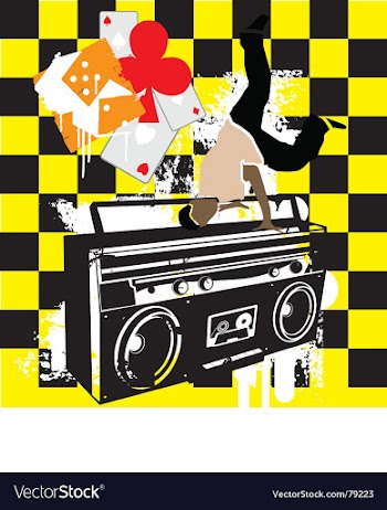 Urban scene vector image