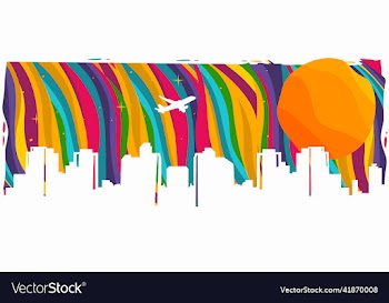 urban silhouette in abstract