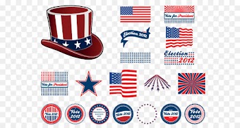 US Presidential Election 2016 President of the United States Badge - Vector elements of the United States 
