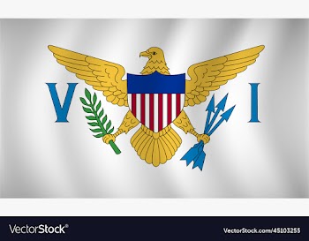 us virgin islands flag background