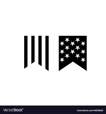 usa flag icon simple of flag