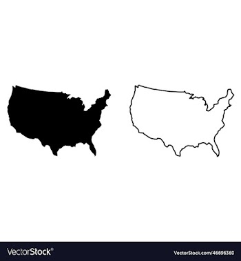 usa map icon set two styles