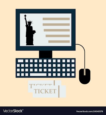 Usa statue of liberty new york silhouette on vector image