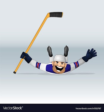Usa team ice hockey player vector image