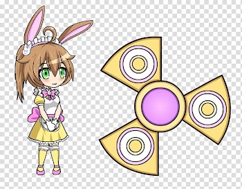 Usagi Meido Anime Fidget Spinner transparent background PNG clipart