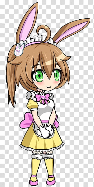 Usagi Meido Anime Gacha transparent background PNG clipart
