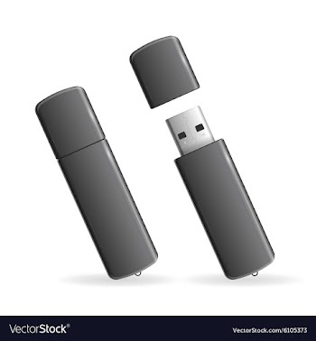  					USB Flash Drive vector image														