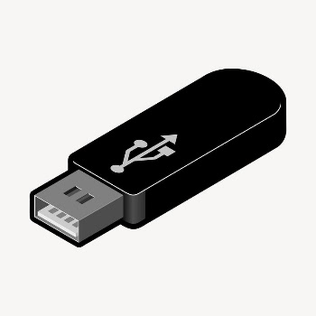 USB stick clipart, illustration vector. | Free Vector - rawpixel