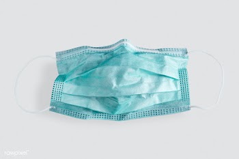 Used medical face mask mockup during coronavirus pandemic | Free  psd mockup - 2295319