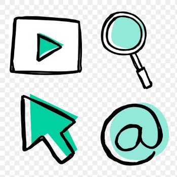 Useful business png icons for marketing collection