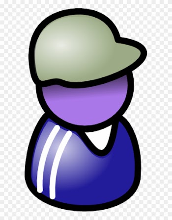 User Icon Male Man Wearing Football Hat - People Clipart