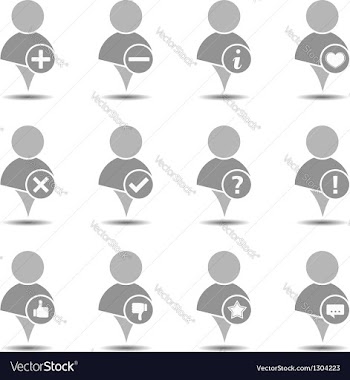  					User Icons vector image														