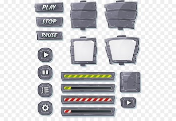 User interface Button Game - Game UI button in the blood of the game 