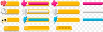 User interface design Button Icon design Icon - Beautifully colored buttons web elements 