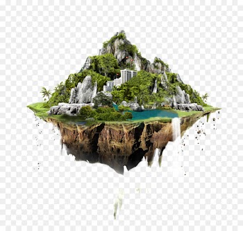 User interface design Icon design - Floating mountain building material 