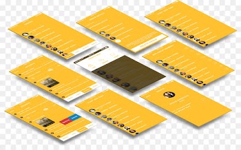 User interface Template Online chat - design 